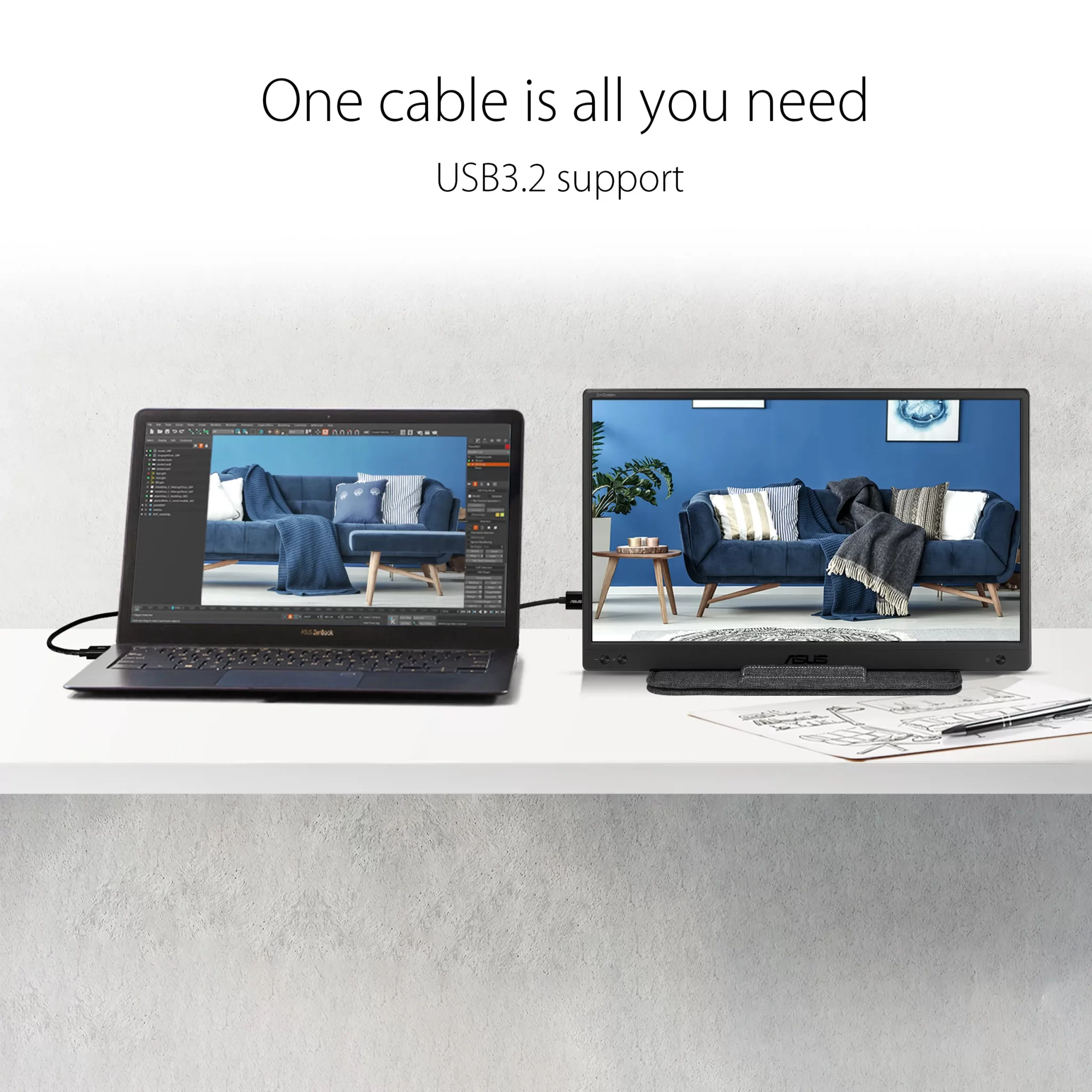 ASUS ZenScreen MB166